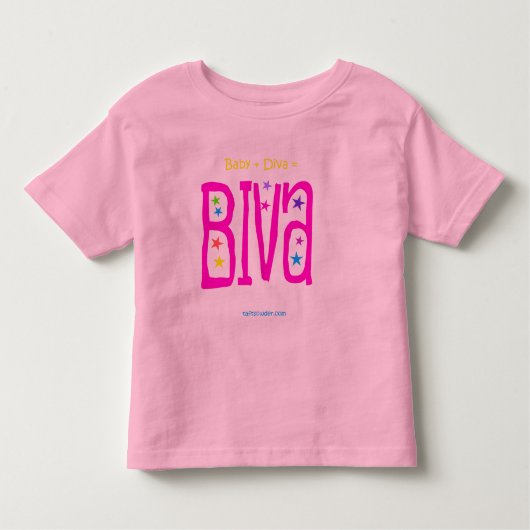 Biva (Baby-Diva) Kleinkind T-shirt (Vorderseite)