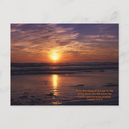 Biverse Meeressonnenuntergänge Postkarte (Vorderseite)