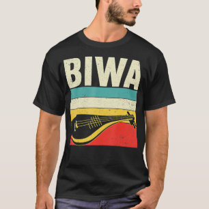 BIWA Asian Retro Instrument Design für Musik  T-Shirt