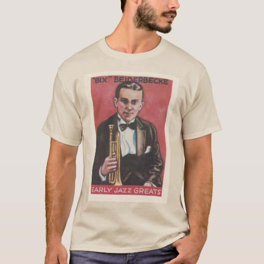 Bix Beiderbecke Jazz Cornet T - Shirt (Vorderseite)