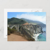 Bixby Bridge an der kalifornischen Urküste Postkarte (Vorne/Hinten)