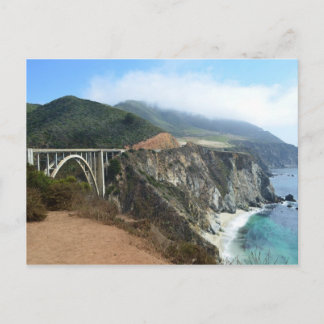 Bixby Bridge an der kalifornischen Urküste Postkarte