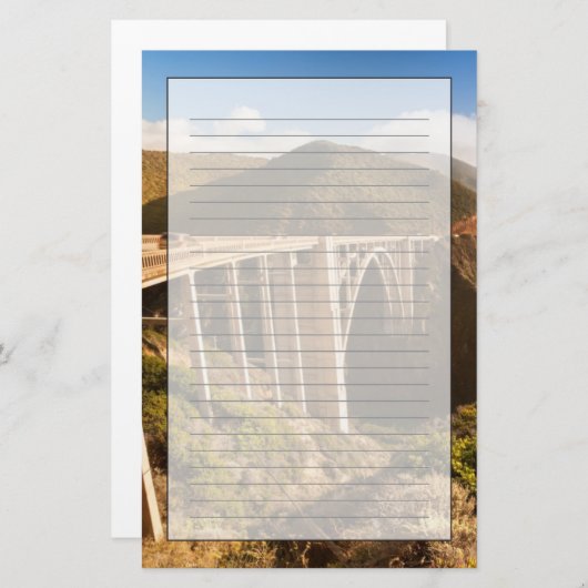 Bixby Bridge, Big Sur, Kalifornien, USA Briefpapier (Vorne/Hinten)