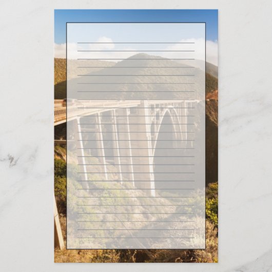Bixby Bridge, Big Sur, Kalifornien, USA Briefpapier (Vorderseite)