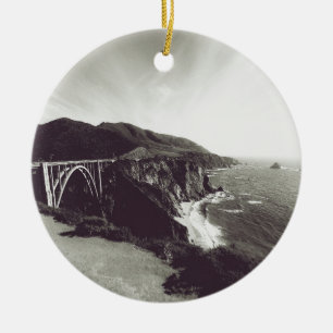 Bixby Bridge, Big Sur, Kalifornien, USA Keramik Ornament