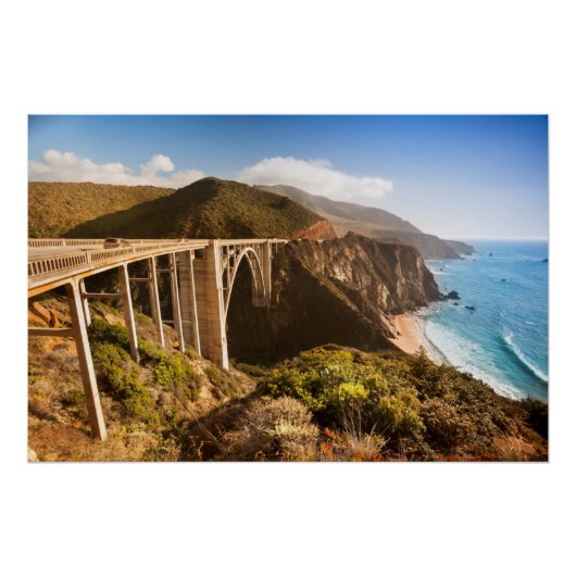 Bixby Bridge, Big Sur, Kalifornien, USA Poster (Vorderseite)