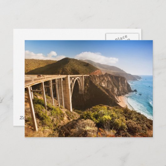 Bixby Bridge, Big Sur, Kalifornien, USA Postkarte (Vorne/Hinten)