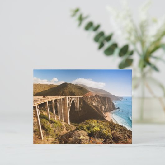 Bixby Bridge, Big Sur, Kalifornien, USA Postkarte (Stehend Vorderseite)