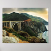 Bixby Bridge Big Sur Print Poster (Vorne)