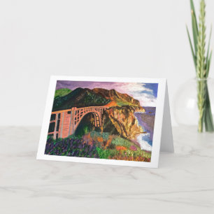 Bixby Bridge Card Big Sur<Blank Inside> Dankeskarte