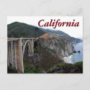 Bixby Bridge, Kalifornien Postkarte