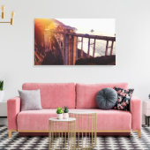 Bixby-Bridge-Leinwand Leinwanddruck (Insitu (Wohnzimmer))