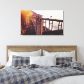 Bixby-Bridge-Leinwand Leinwanddruck (Insitu (Schlafzimmer))