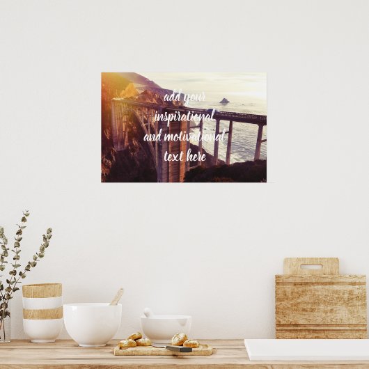 Bixby-Bridge-Leinwand Poster (Küche)