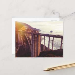 Bixby-Bridge-Leinwand Postkarte
