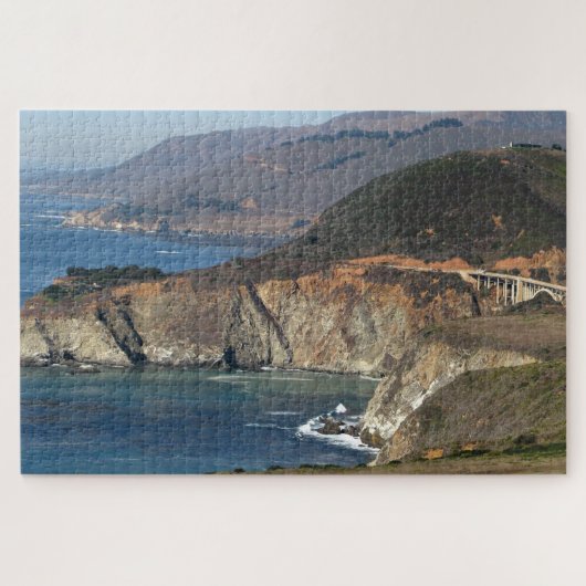 Bixby Bridge Pacific Coast Highway Landschaftlich Puzzle (Horizontal)