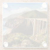Bixby Brücke, großes Sur, Kalifornien, USA Glasuntersetzer (Rückseite)