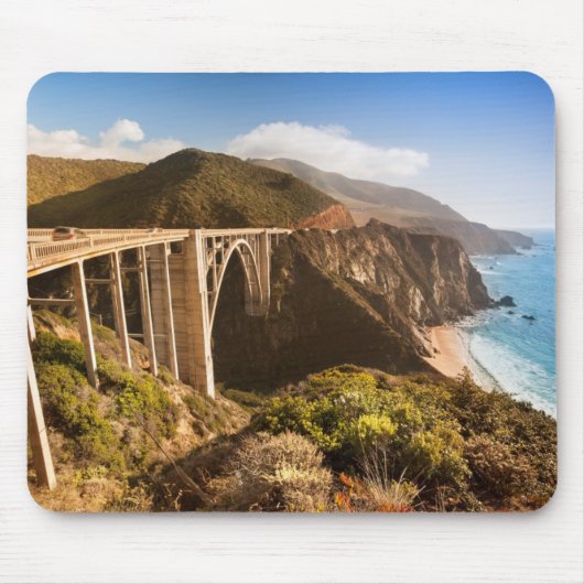 Bixby Brücke, großes Sur, Kalifornien, USA Mousepad (Vorne)