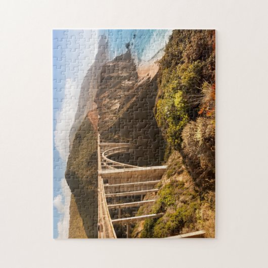 Bixby Brücke, großes Sur, Kalifornien, USA Puzzle (Vertikal)