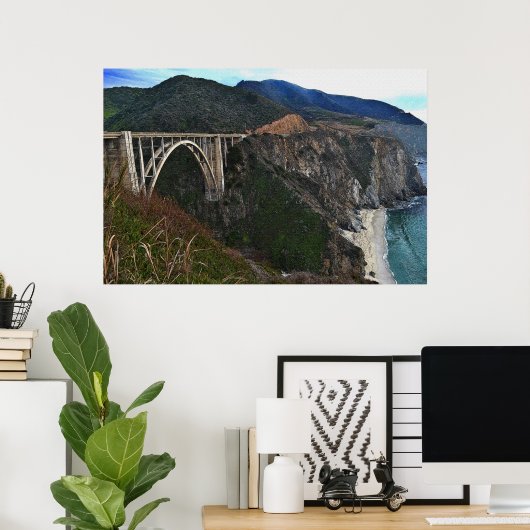 Bixby Creek Bridge 36 x 24 Poster (Heimbüro)