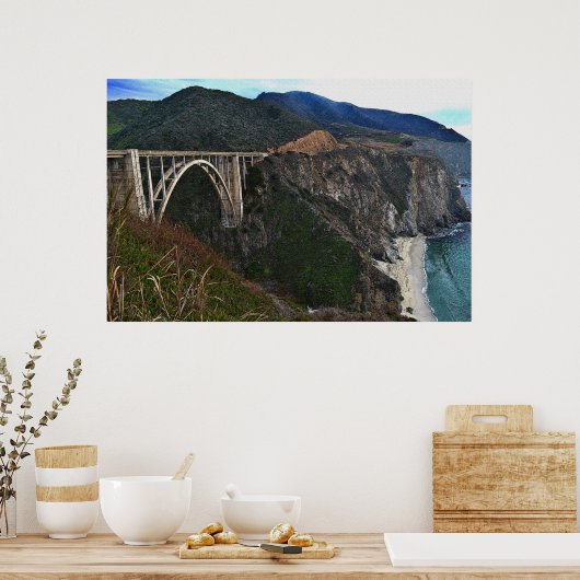 Bixby Creek Bridge 36 x 24 Poster (Küche)