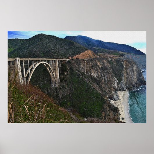 Bixby Creek Bridge 36 x 24 Poster (Vorne)