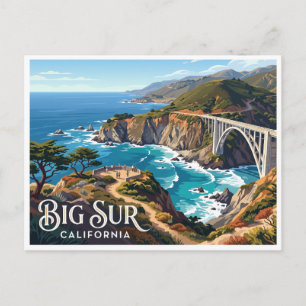 Bixby Creek Bridge Big Sur Kalifornien Postkarte