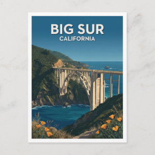 Bixby Creek Bridge Big Sur Kalifornien Postkarte