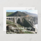 Bixby Creek Bridge, Big Sur, Kalifornien Postkarte (Vorne/Hinten)