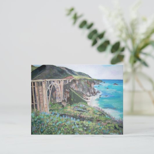 Bixby Creek Bridge - Postcard Postkarte (Stehend Vorderseite)