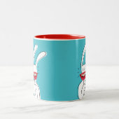 BixTheRabbit Tassen-Sammlung Zweifarbige Tasse (Mittel)
