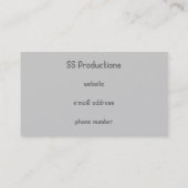 Biz Cards mit schlichter, hellgrauer Punktmuster Visitenkarte (Rückseite)