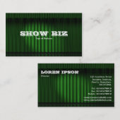 Biz Green anzeigen (Goldkarte) Visitenkarte (Vorne/Hinten)