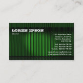 Biz Green anzeigen - Weißer Text Visitenkarte (Rückseite)