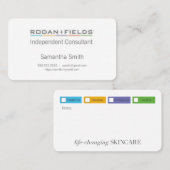 Biz-Karten mit Farbkästchen Visitenkarte (Vorne/Hinten)