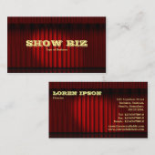 Biz Red anzeigen - Blassgelber Text Visitenkarte (Vorne/Hinten)