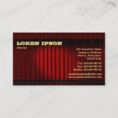 Biz Red anzeigen - Blassgelber Text Visitenkarte (Rückseite)