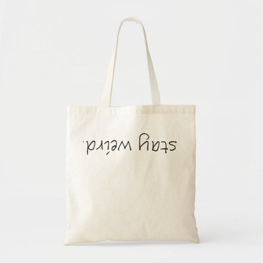 Bizar verblijf value draagtas schoudertas witzwart tragetasche (Vorne)