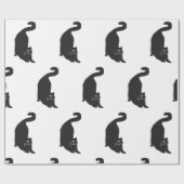 Bizarre Black Cat Geschenkpapier (Flach)