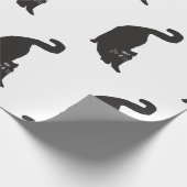 Bizarre Black Cat Geschenkpapier (Ecke)