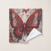 Bizarre Butterfly Insekt Art Badhandtuch Set (Waschlappen)