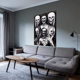 Bizarre cool family portrait | AI Art Poster