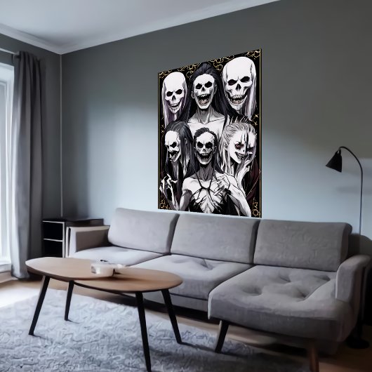 Bizarre cool family portrait | AI Art Poster