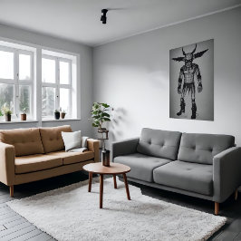 Bizarre cool monster portrait | AI Art Poster