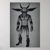 Bizarre cool monster portrait | AI Art Poster (Vorne)