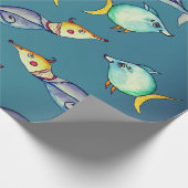 Bizarre Fish Geschenkpapier (Ecke)