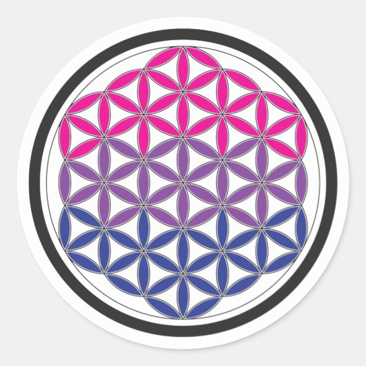 bizarre Geometrie Runder Aufkleber (Vorderseite)