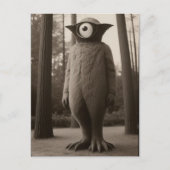 Bizarre One Mit Augen Forest Monster Halloween Postkarte (Vorderseite)