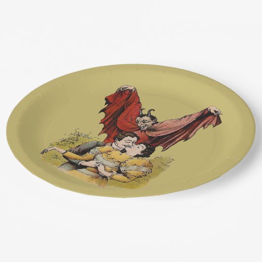 Bizarre Pappteller (Schrägansicht)