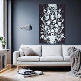 Bizarre seltsames Familienporträt | Art der AI Poster